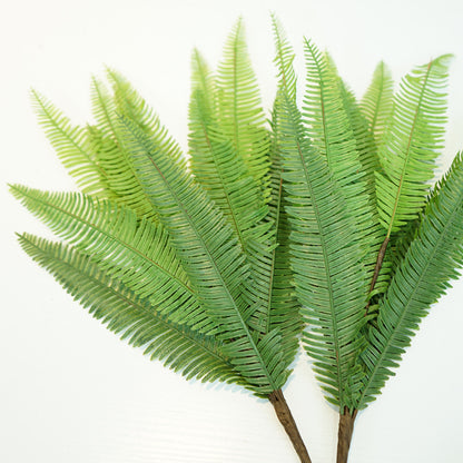 Realistic Faux Plants for Home Décor - Lush Fern Leaf Arrangement Perfect for Living Room & Balcony Decoration - Durable Plastic Greenery Accent