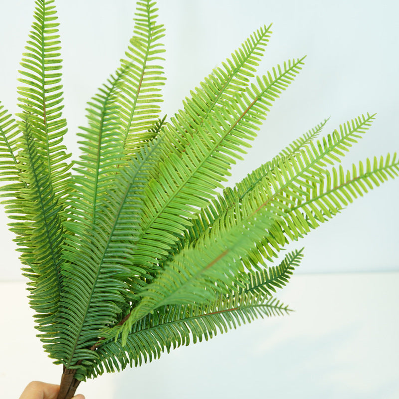 Realistic Faux Plants for Home Décor - Lush Fern Leaf Arrangement Perfect for Living Room & Balcony Decoration - Durable Plastic Greenery Accent