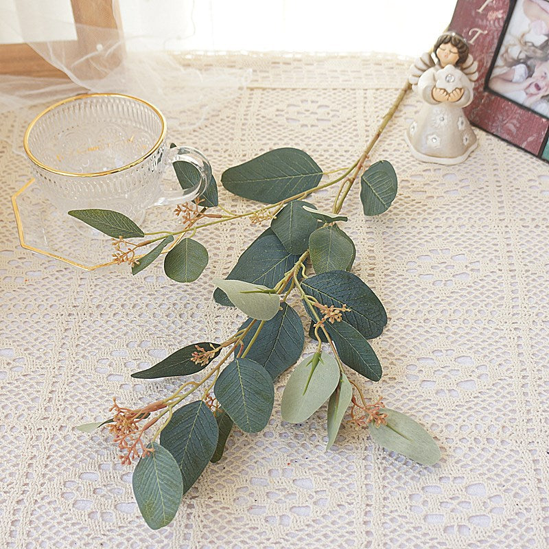 Realistic Eucalyptus Artificial Flowers - Perfect for Home Décor, Wedding Photography, and Stylish Floral Arrangements