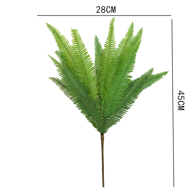 Realistic Faux Plants for Home Décor - Lush Fern Leaf Arrangement Perfect for Living Room & Balcony Decoration - Durable Plastic Greenery Accent