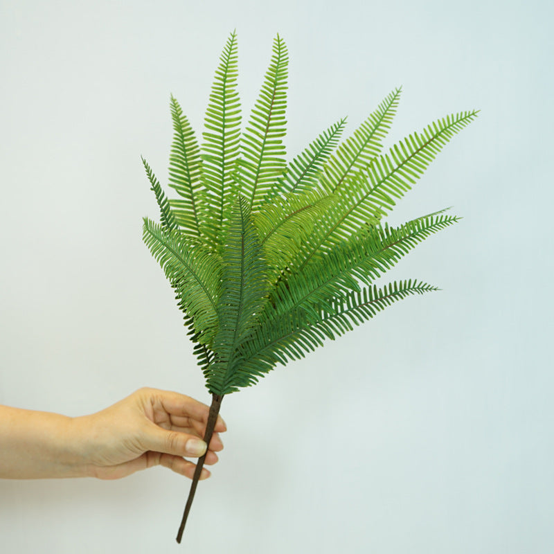 Realistic Faux Plants for Home Décor - Lush Fern Leaf Arrangement Perfect for Living Room & Balcony Decoration - Durable Plastic Greenery Accent