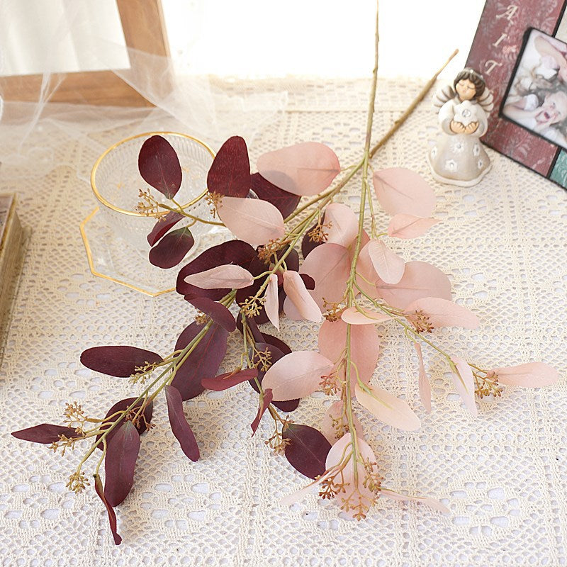 Realistic Eucalyptus Artificial Flowers - Perfect for Home Décor, Wedding Photography, and Stylish Floral Arrangements