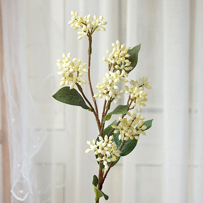 Single Stem Japanese Wild Berry Faux Flower - Perfect for Home Décor, Wedding Celebrations, and Photography Setups