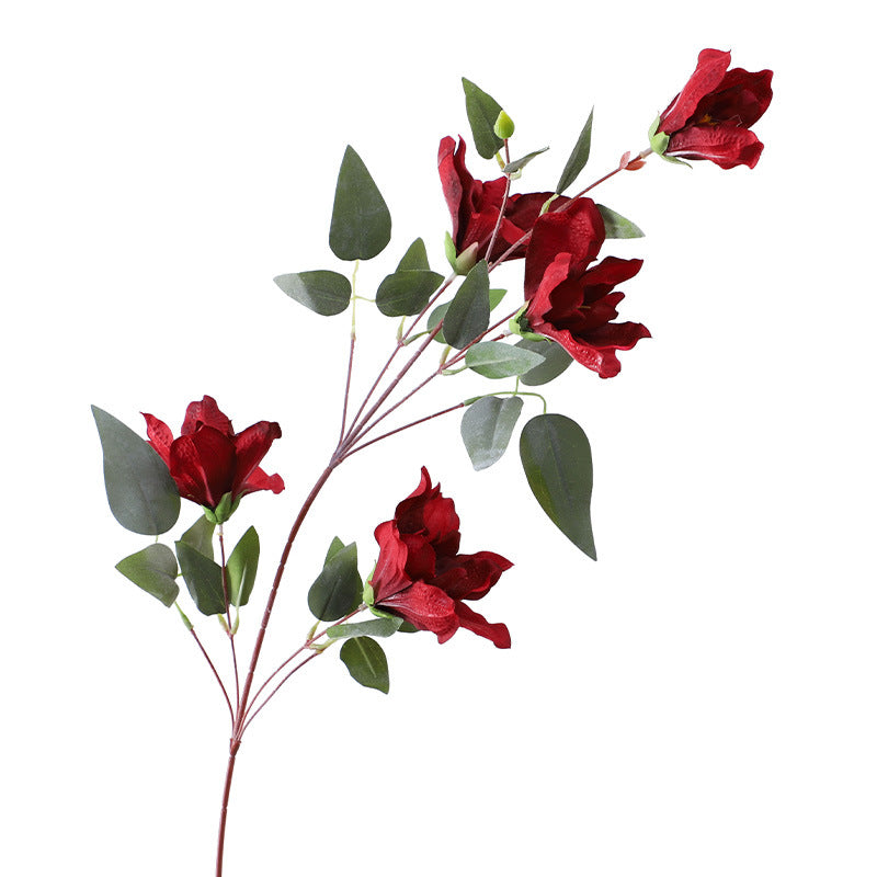 Stunning Deep Red Wedding Faux Flowers - Elegant Ceiling Displays & Aisle Floral Arrangements for Unforgettable Celebrations