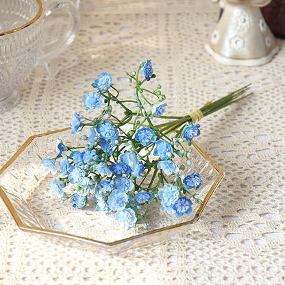 Mini Baby’s Breath Artificial Flowers - 6-Branch Spring Bouquet for Home Decor, Photography, Wedding Decor, and Floral Arrangements