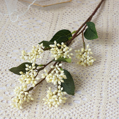 Single Stem Japanese Wild Berry Faux Flower - Perfect for Home Décor, Wedding Celebrations, and Photography Setups