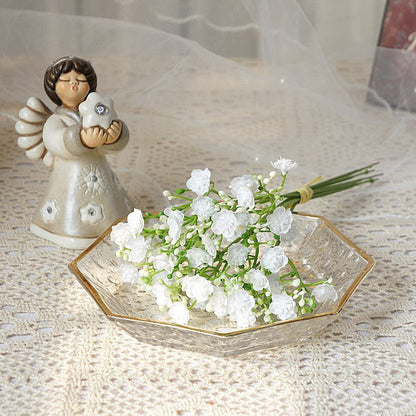 Mini Baby’s Breath Artificial Flowers - 6-Branch Spring Bouquet for Home Decor, Photography, Wedding Decor, and Floral Arrangements