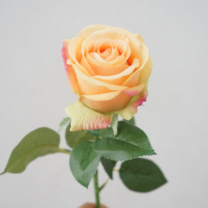 Ultra-Realistic Touch Hydrating Rose - Single Stem Large Faux Flower for Venus Soft Decor, Flower Arrangements & Photography Props