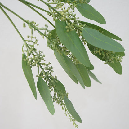 Quality Faux Eucalyptus Leaves with Realistic Faux Berries - Ideal for Floral Arrangements and Home Decor