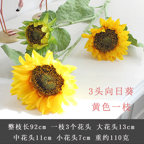 Lifelike Sunflower with Plush Stem - Faux Floral Decor for Weddings and Home Decoration | Beautiful Dried Flower Look for Lasting Elegance