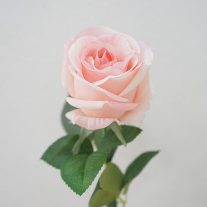 Ultra-Realistic Touch Hydrating Rose - Single Stem Large Faux Flower for Venus Soft Decor, Flower Arrangements & Photography Props