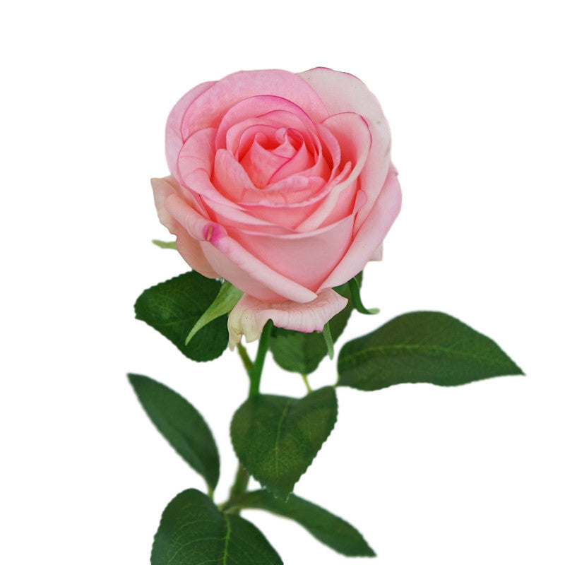 Ultra-Realistic Touch Hydrating Rose - Single Stem Large Faux Flower for Venus Soft Decor, Flower Arrangements & Photography Props