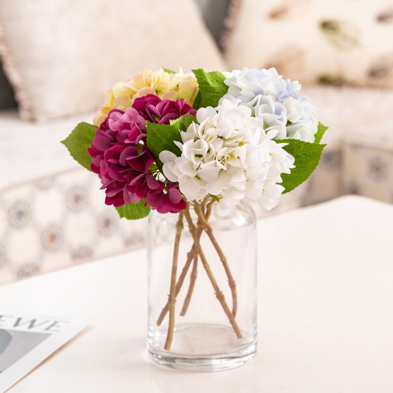 Luxurious Touch Moisturizing Hydrangea Faux Flower Bouquet for Weddings and Home Decoration - Elegant Artificial Floral Arrangement for Living Room Décor