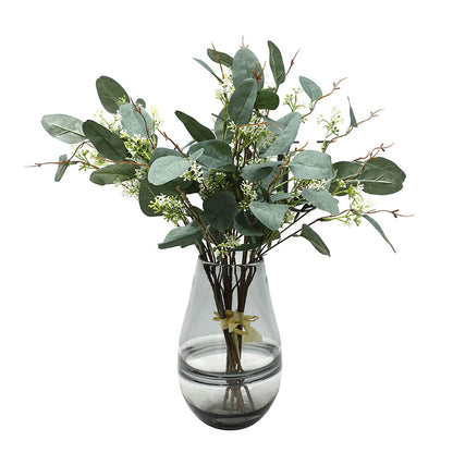 Realistic Eucalyptus Leaf Bouquet – Stunning Faux Eucalyptus Arrangement for Home Decor & Artificial Plant Wall Decoration