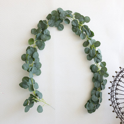 2-Meter Eucalyptus Leaf Vine for Baby's First Birthday Party Decoration and Wedding Decor – Perfect for Forest-Themed Events!