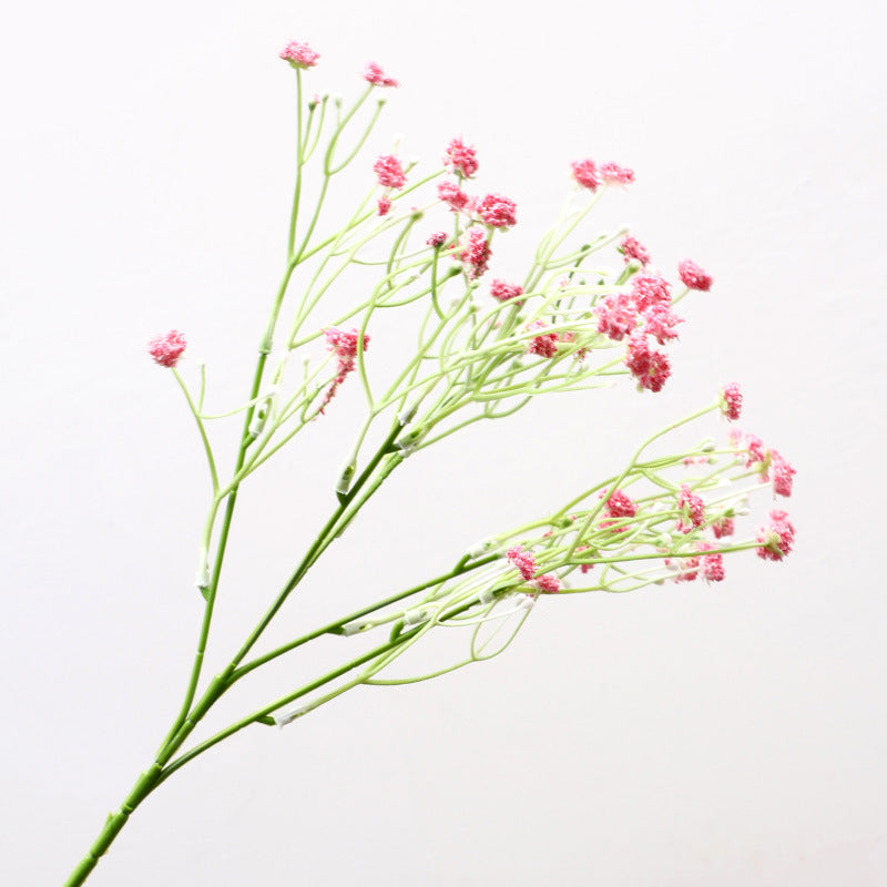 Realistic Farmhouse Style Single Stem Baby's Breath Faux Flowers – Perfect for Home Décor and Photography Props