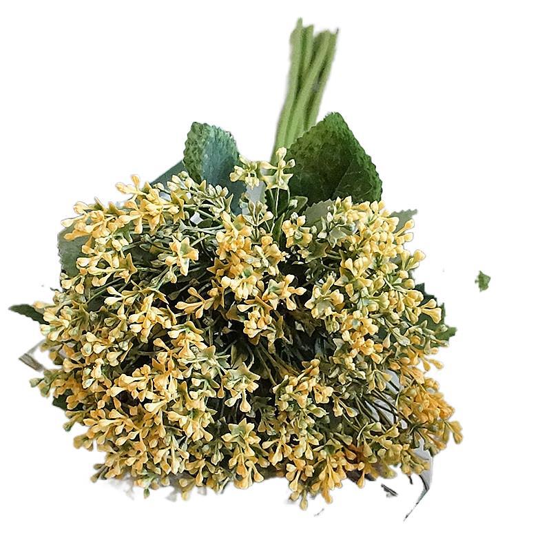 Japanese Style Floral Arrangement - 7-Stem Artificial Succulent Bouquet FL1130 for Weddings, Photography, and DIY Crafts - Realistic Faux Flowers for Handmade Decor