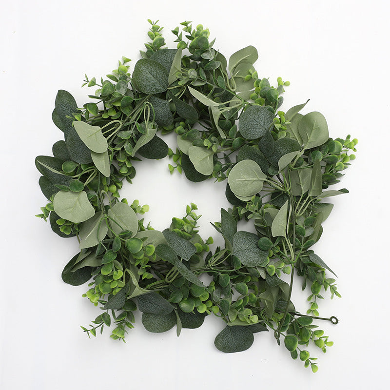 Realistic Rattan Plastic Eucalyptus Vine for Home Decor - Lifelike Money Leaves & English Ivy Decorative Accents