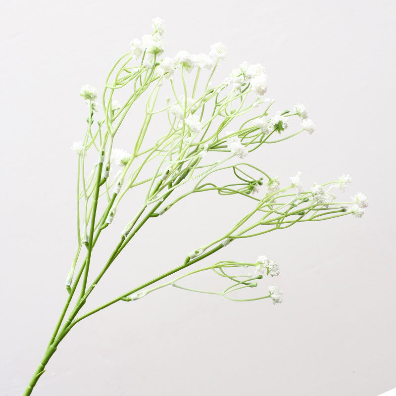 Realistic Farmhouse Style Single Stem Baby's Breath Faux Flowers – Perfect for Home Décor and Photography Props