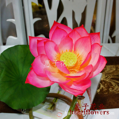 Realistic Lotus Flower Single Stem - Perfect for Home Decor, Altar Arrangements, Weddings, and Photography