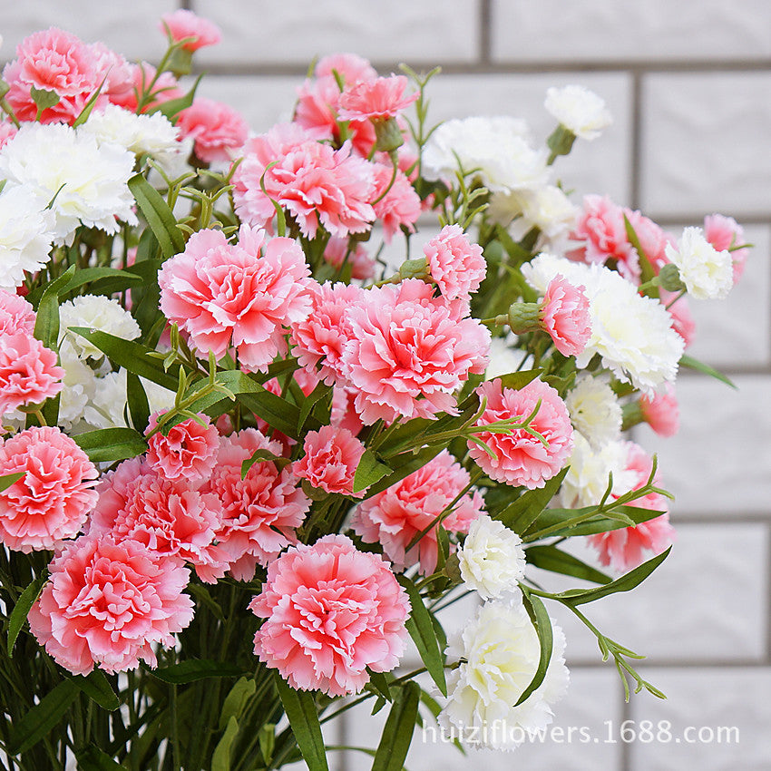 Vibrant Multi-Headed Pinks and Carnations - Perfect Faux Flowers for Mother's Day, Teacher Appreciation, Home Décor, and Wedding Decorations