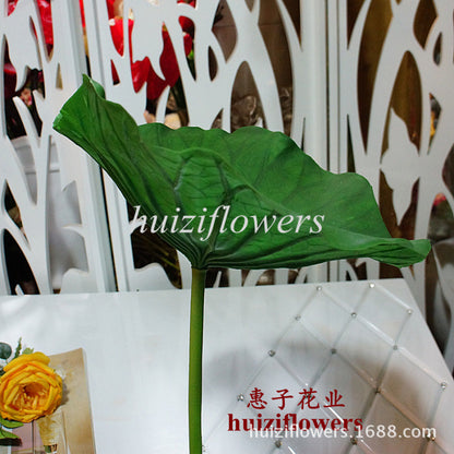 Realistic Large Pink Lotus Leaves - Artificial Flower Bouquet & Greenery for Wedding Water Surface Decorations