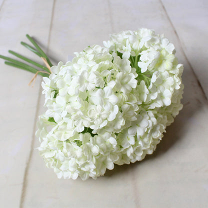 Stunning Faux Snowball Hydrangea Bouquet – Perfect for Wedding Decor, Home Accents, and More | Lifelike Artificial Flowers for Lasting Beauty