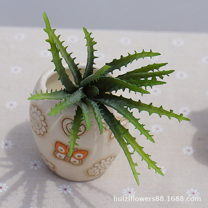 Lifelike Soft Rubber Succulent Plant - Realistic Aloe Vera Greenery for Home Décor, Landscape Design, and Eco-Friendly Decor