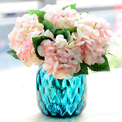 Realistic Single Stem Sea Shell Hydrangea -  Faux Floral Arrangement for Home Décor, Weddings, and Special Occasions