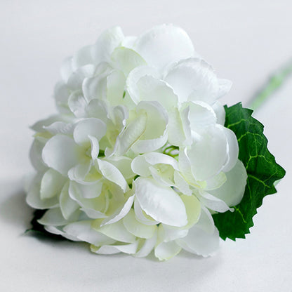 Realistic Single Stem Sea Shell Hydrangea -  Faux Floral Arrangement for Home Décor, Weddings, and Special Occasions