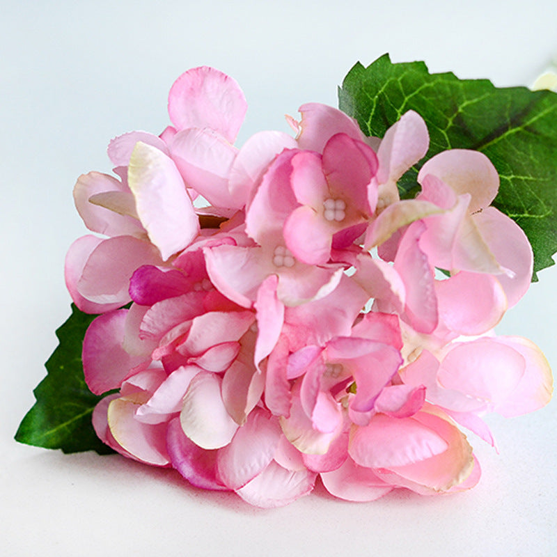 Realistic Single Stem Sea Shell Hydrangea -  Faux Floral Arrangement for Home Décor, Weddings, and Special Occasions