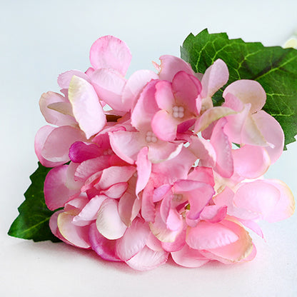 Realistic Single Stem Sea Shell Hydrangea -  Faux Floral Arrangement for Home Décor, Weddings, and Special Occasions