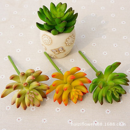 Lifelike Soft Silicone Faux Succulent Plants – Realistic Buddha Hands – Ideal for Plant Wall Decor and Miniature Landscapes