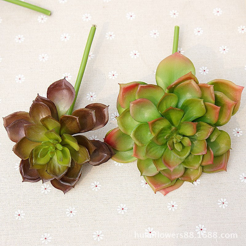 Miniature Succulent Lamp with Faux Flowers – Perfect for Indoor Plant Wall Décor, Micro Landscape Styling, and Unique Gifts