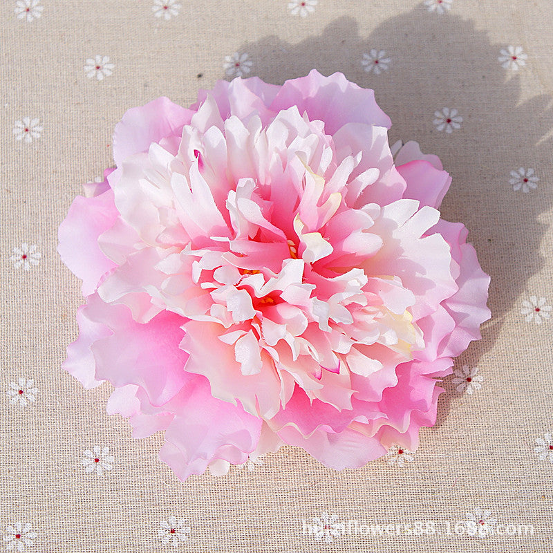 Artificial Peony Blossom Heads - Realistic Faux Flowers for Wedding Decor, Photography Backdrops, and Handmade DIY Arrangements