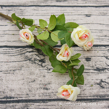 Single Stem Icelandic Small Curl Edge Rose - Realistic Faux Flower for Home Decor, Wedding Ceremonies, and Photography Backdrops – Perfect for Any Celebration