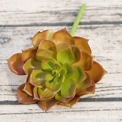 Miniature Succulent Lamp with Faux Flowers – Perfect for Indoor Plant Wall Décor, Micro Landscape Styling, and Unique Gifts