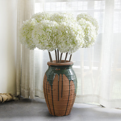 Elegant Bella Hydrangea Faux Flower Bouquet - Stunning European-Style Home Décor Decoration for Timeless Beauty