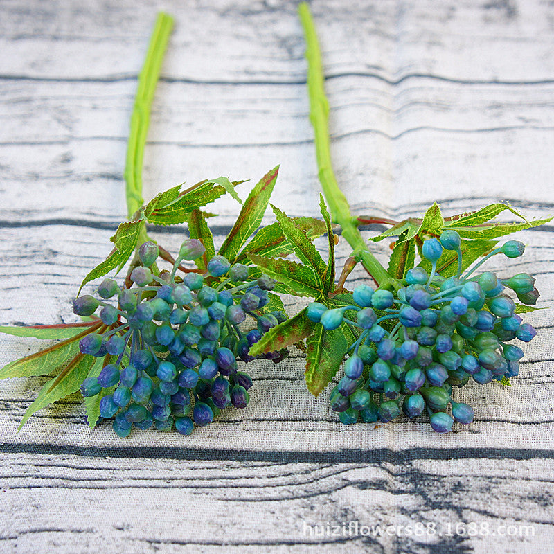 Stunning Little Branch Southern King Star Fruit Plant - Lifelike Succulent Greenery for Indoor Plant Walls & Decorations