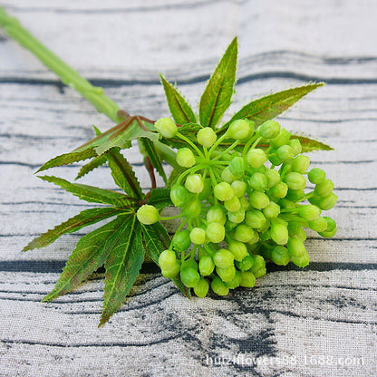 Stunning Little Branch Southern King Star Fruit Plant - Lifelike Succulent Greenery for Indoor Plant Walls & Decorations