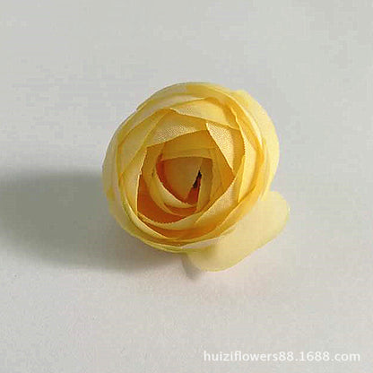 Stunning Faux Camellia Flower Head – Realistic Artificial Flowers for Bouquets, Boutonnieres, Wrist Corsages, and DIY Sugar Box Crafts