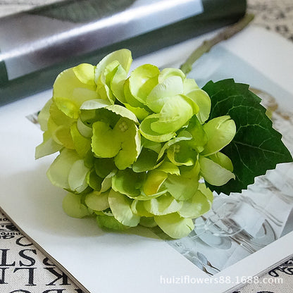 Charming Miniature Pea Blossom Hydrangea Bouquet - Realistic Faux Flowers for Home Decor, Perfect for Bohemian, Forest Aesthetic Style