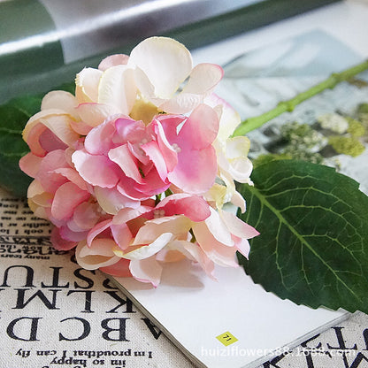 Charming Miniature Pea Blossom Hydrangea Bouquet - Realistic Faux Flowers for Home Decor, Perfect for Bohemian, Forest Aesthetic Style