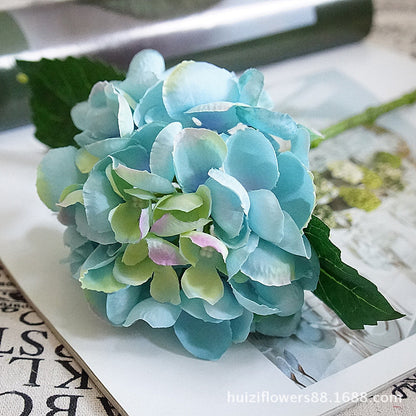 Charming Miniature Pea Blossom Hydrangea Bouquet - Realistic Faux Flowers for Home Decor, Perfect for Bohemian, Forest Aesthetic Style