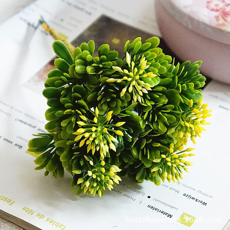 Stunning Miniature Luo Han Cao Artificial Floral Arrangement - Perfect for Home Decor, Weddings, Photography, and Green Wall Accent - 1179 Unique Design