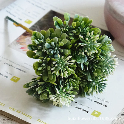 Stunning Miniature Luo Han Cao Artificial Floral Arrangement - Perfect for Home Decor, Weddings, Photography, and Green Wall Accent - 1179 Unique Design