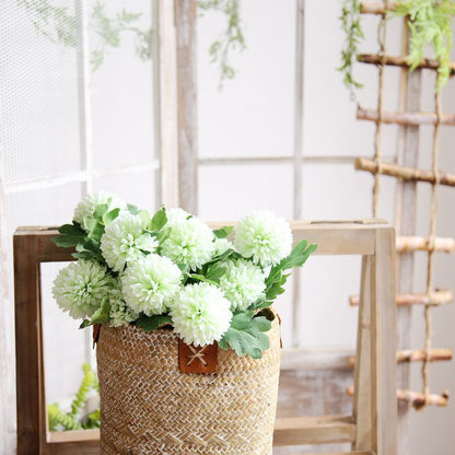 Stunning Faux Flower Dandelion & Hyacinth Wedding Backdrop for Home Décor - Gorgeous Rose Photography Scene - DY1-1087