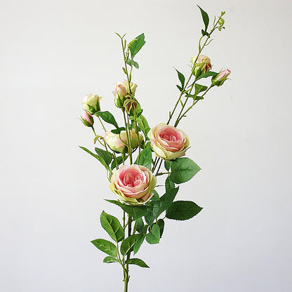 Artificial Silk Multi-Bloom Rose - Elegant European Style Faux Flowers for Home Decor, Weddings, and Photography - Exquisite Lifelong Beauty with Lifelike Detail