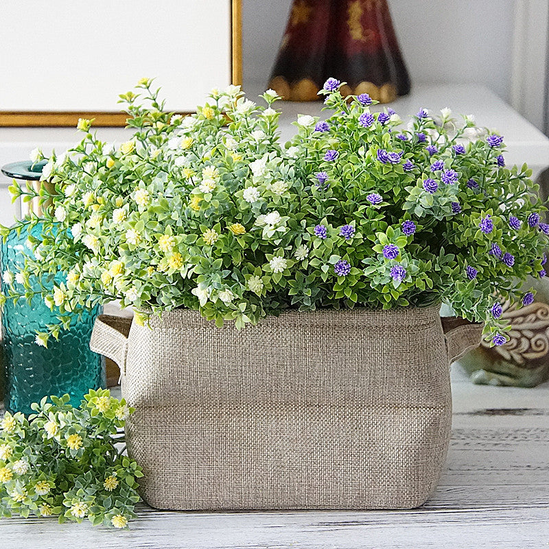 Charming American Rustic Baby's Breath Faux Flowers - Perfect for DIY Plant Wall Decor, Handmade Floral Arrangements, and Craft Projects