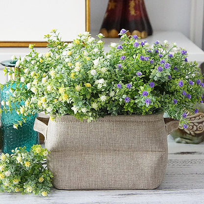 Charming American Rustic Baby's Breath Faux Flowers - Perfect for DIY Plant Wall Decor, Handmade Floral Arrangements, and Craft Projects